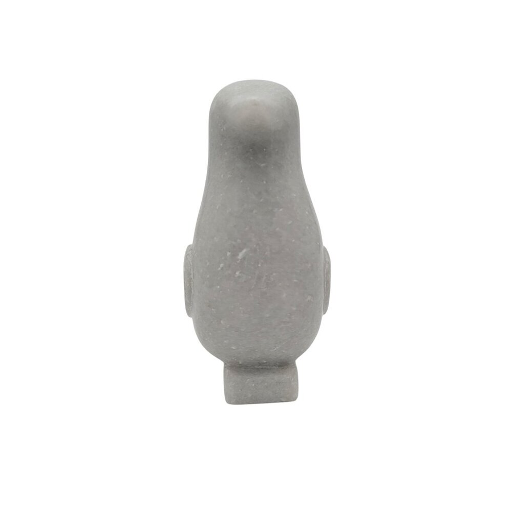 Carved White Marble Penguin Sculpture 6" Tall - Picture 5 of 6
